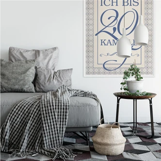 Wallprint Heute sauf ich bis 2,0 Kamille 