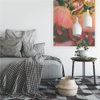 Wallprint Degas - Drei Tänzerinnen mit grünen Korsagen 