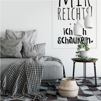 Wallprint Mir reichts, ich geh schaukeln 