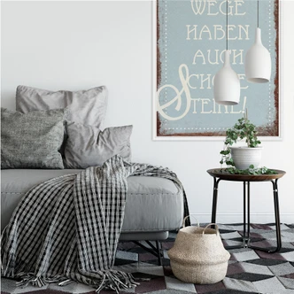 Wallprint Andere Wege haben auch schöne Steine 