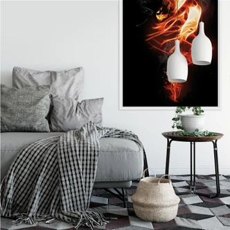 Muurprints Vlammendans Muurprints Vlammendans