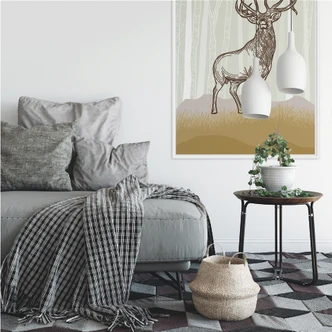 Zelfklevende Poster - Trots Herd 