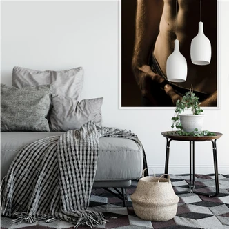 Zelfklevende Poster - Mannelijke Verleiding 