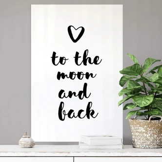Wallprint Love to the moon and back 