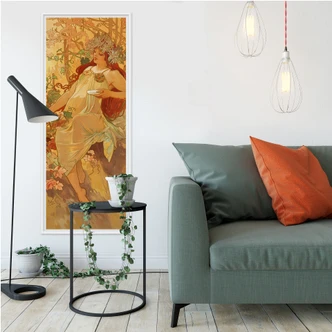 Muurprints Mucha - Herfst 1900 