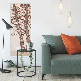 Zelfklevende Poster - Hert in het Bos 