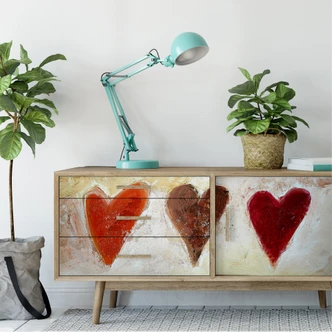 Muurprints Melz - Harten - Panorama 