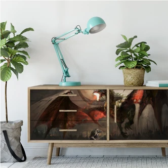 Zelfklevende Poster  - Dragons 