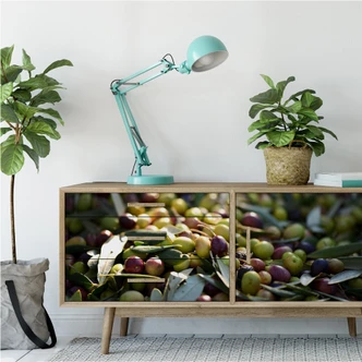 Wallprint Mediterrane Oliven - Panorama 