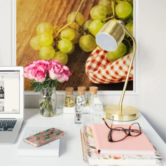 Muurprints Witte Druiven 