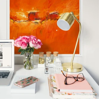 Wallprint - Schüßler - Composition in Orange 