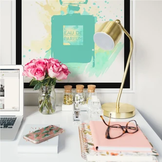 Wallprint - Eau de Parfum Aquarell - Mint 