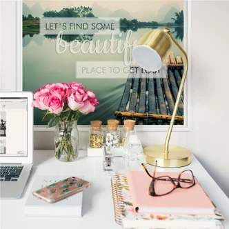 Wallprint - Let`s find some beautiful Place - quadratisch 