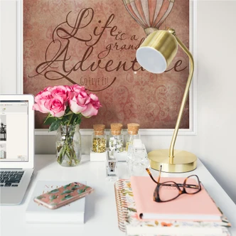 Zelfklevende Poster  Life is a grand adventure 