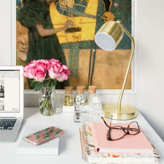 Wall print Klimt - The Music Wall print Klimt - The Music