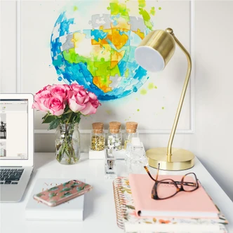 Wallprint Buttafly - Worldpuzzle 
