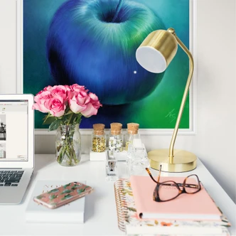 Wallprint Schmucker - Blauer Apfel 