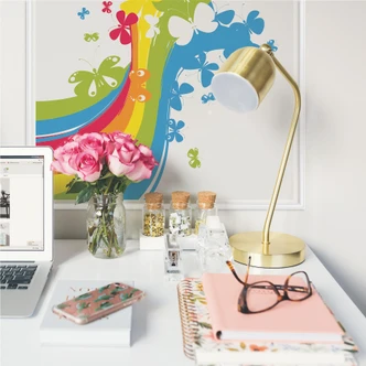 Wallprint W - Butterfly Rainbow 