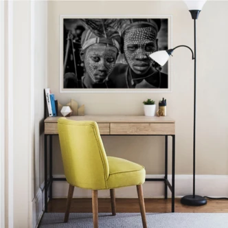 Zelfklevende Poster Kuesta - Portret van een Aboren Stam 