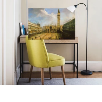 Zelfklevende Poster - Canaletto - Piazza San Marco 