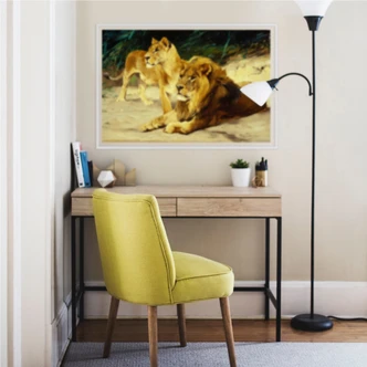 W - Kuhnert - Løvepar - vægprint 