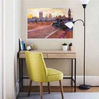 Zelfklevende Poster  Bleichner - Londen in de Avond 