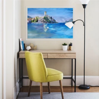 Wallprint - Bleichner - Malcesine mit der Castello Scaligero 