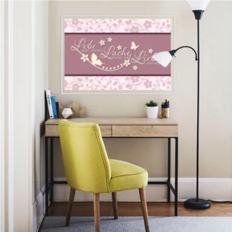Wallprint - Lebe jeden Moment... Flieder 