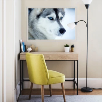 Wallprint Eisblaue Augen 