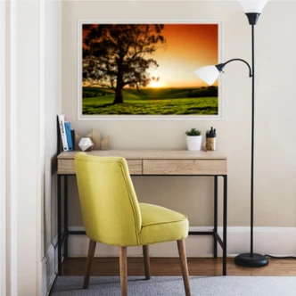 Wallprint - Sonnenuntergang über den Hügeln 