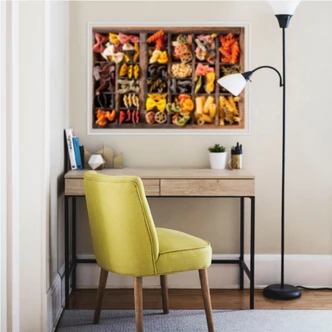 Zelfklevende Poster - Collection of Noodles 