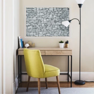 Zelfklevende Poster Muur van Graniet Zelfklevende Poster Muur van Graniet