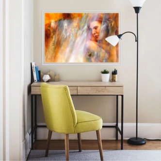 Wallprint - Schmucker - Laura mit Schmetterling 