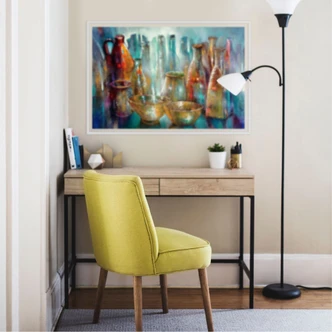 Wallprint Schmucker - Zwei goldene Schalen 
