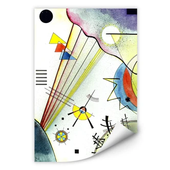 Zelfklevende Poster Kandinsky - Connection 
