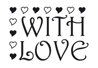 With Love Wall sticker With Love Wall sticker