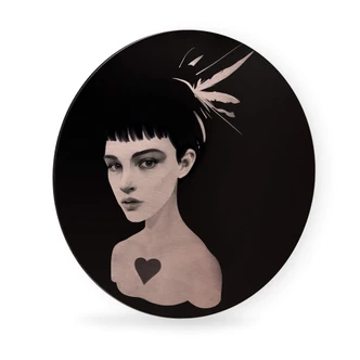 Wandcirkel Alu-Dibond koper effect Ireland - Maybe there is enough… 