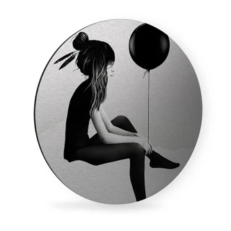 Alu-Dibond Ireland zilver effect - No such thing as nothing - Rond 