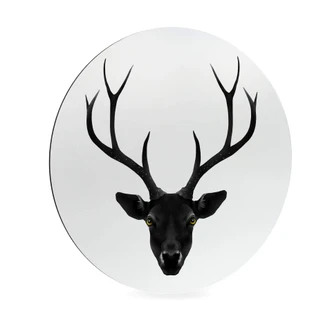 Alu-Dibond Ireland - The Black Deer - Rund 