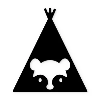 Wanddecoratie Tipi - Beer 