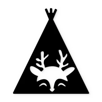 Wanddecoratie Tipi - Hert 