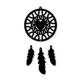 Wanddecoratie Dromenvanger Harten 