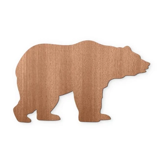 Decoro in legno - Orso 