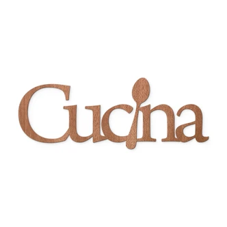 Scritta in legno - Cucina 