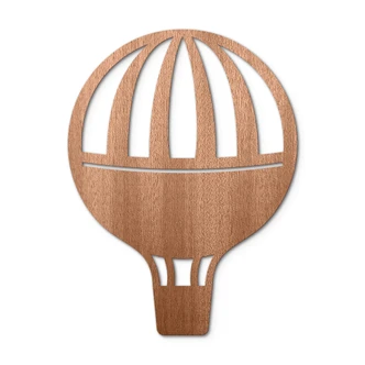 Decoro in legno - Mongolfiera 