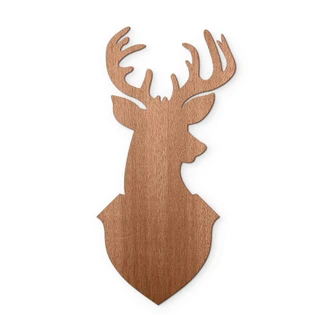 Decoro in legno - Cervo 