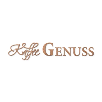 Holzbuchstaben Mahagoni - Kaffee Genuss Holzbuchstaben Mahagoni - Kaffee Genuss