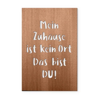 Decoro in legno - Mein Zuhause ist kein Ort 