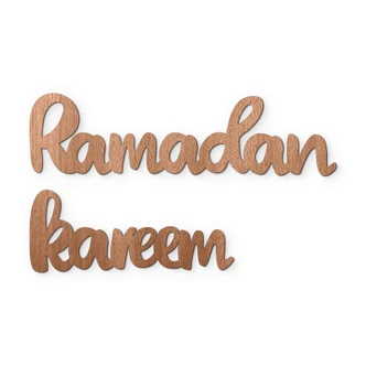 Scritta in legno - Ramadan Kareem 