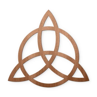 Decoro in legno - Triquetra 